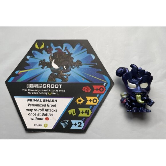 Funko Other - Funko Marvel Battleworld Iridescent Venomized Groot Figure w Card RARE Series 4